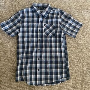 Travis Mathews Button Down Shirt Plaid MD